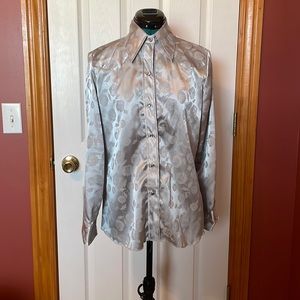 Vintage western tem Tex silver shirt